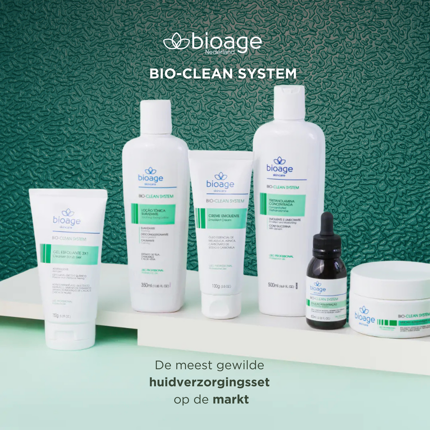 PREMIUM FACIAL CLEANING SET BIOLOGISCH 6 STUKS BIO CLEAN SYSTEM