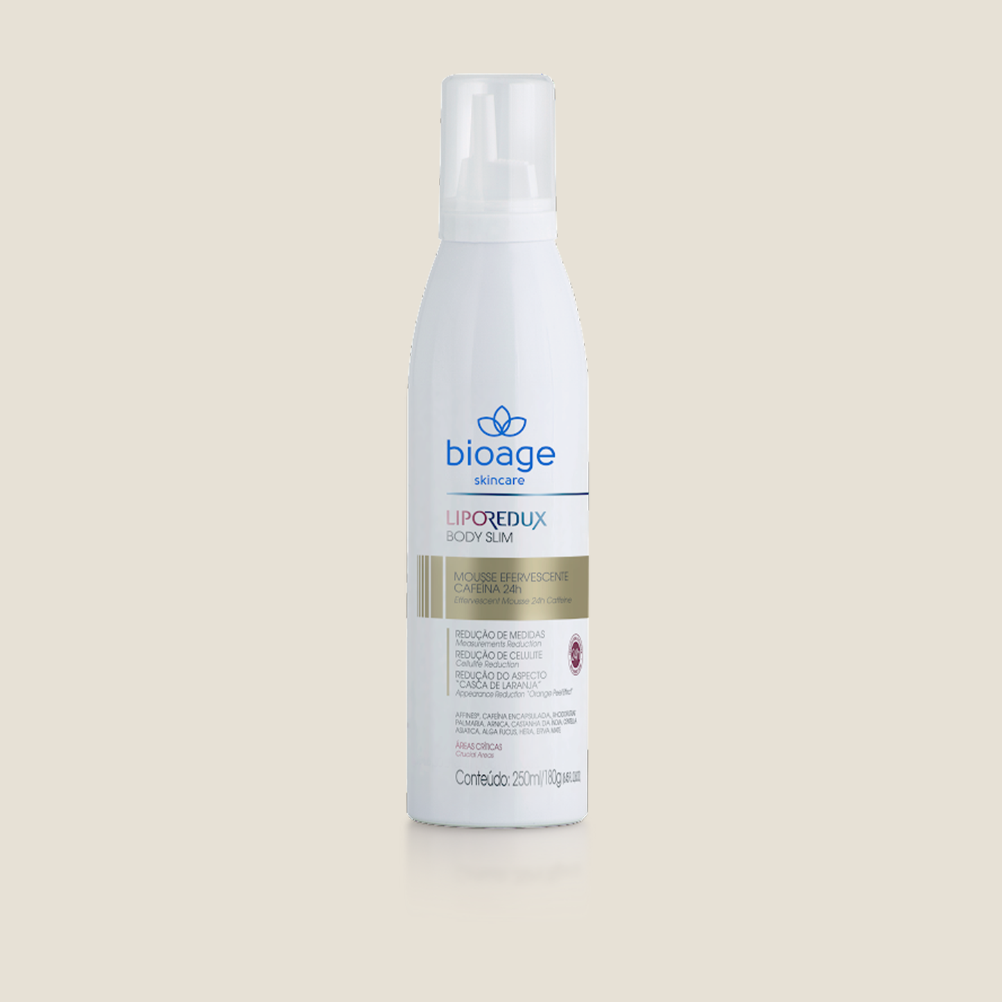 LIPO REDUX BODY SLIM MOUSSE EFERVESCENT CAFFEINE 24H - 250ML HOME CARE