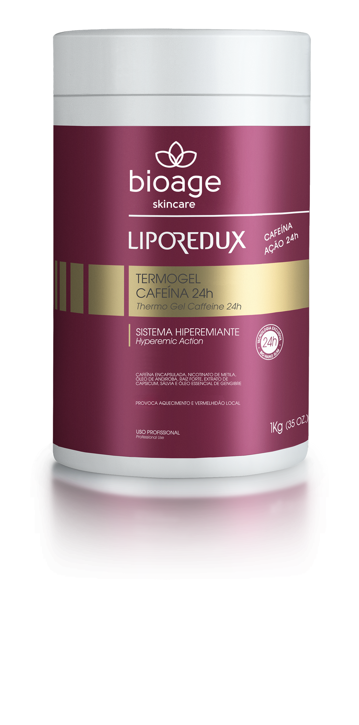 LIPO REDUX TERMO GEL CAFFEINE 24H – 1KG