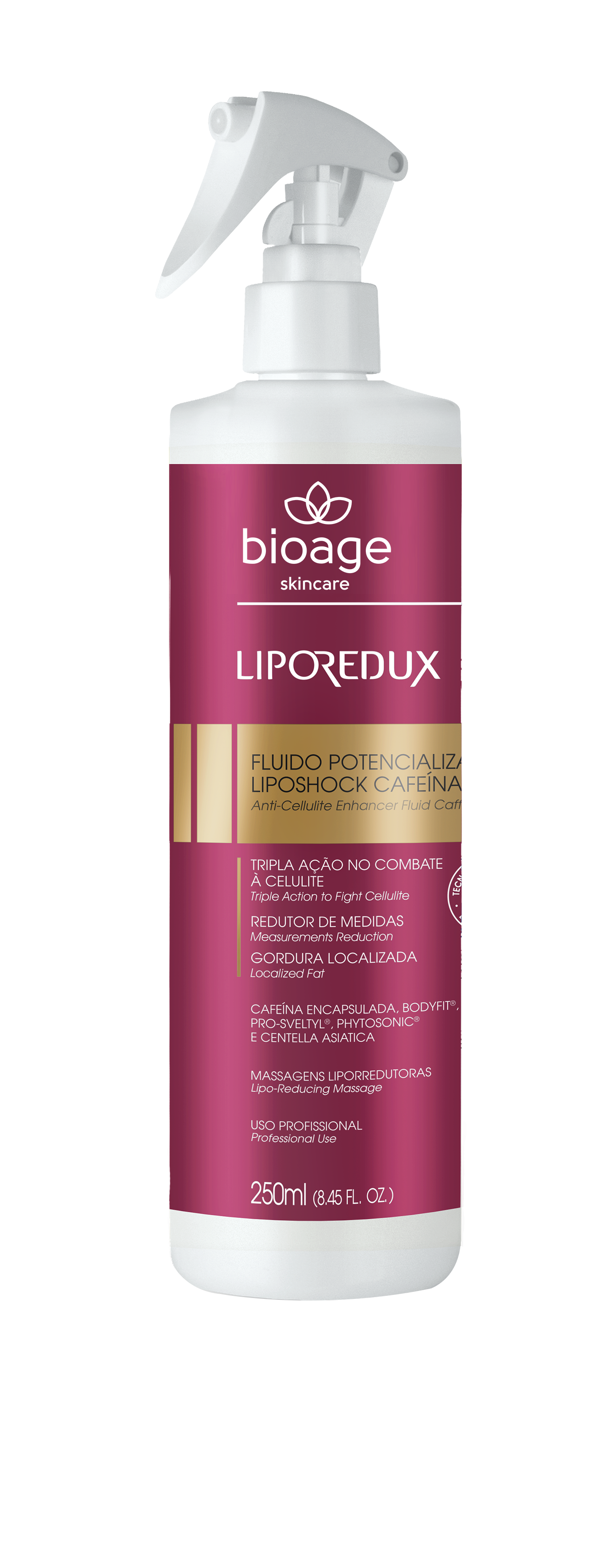 LIPO REDUX LIPOSHOCK CAFEÏNE FLUID 24 UUR. 250ML PROFESSIONEEL